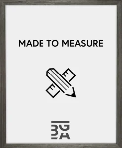 Ramme Timber Grå - Valgfri Størrelse (Akrylglas)