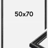 Ramme Trellis Akrylglas Sort 50x70 cm