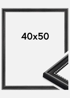 Ramme Trellis Akrylglas Sort 40x50 cm