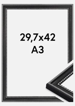 Ramme Trellis Akrylglas Sort 29.7x42 cm (A3)