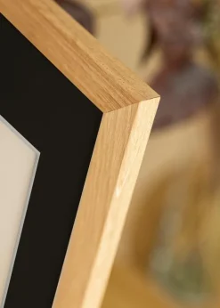 Ramme Trendline Eg 40x50 cm - Passepartout Sort 28x35 cm