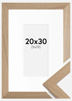 Ramme Trendline Eg 20x30 cm - Passepartout Hvid 10x20 cm