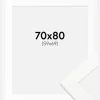Ramme Trendline Hvid 70x80 cm - Passepartout Hvid 60x70 cm