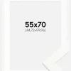 Ramme Trendline Hvid 55x70 cm - Passepartout Hvid 18x24 inches