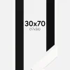 Ramme Trendline Hvid 30x70 cm - Passepartout Sort 18x57 cm