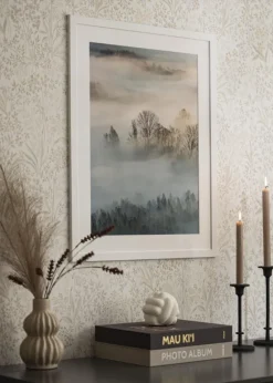 Ramme Trendline Hvid 70x70 cm - Passepartout Hvid 60x60 cm