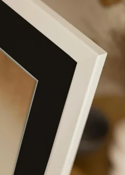 Ramme Trendline Hvid 40x80 cm - Passepartout Sort 30x70 cm