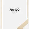 Ramme Trendline Natur 70x100 cm - Passepartout Hvid 62x85 cm