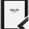 Ramme Trendline Sort 55x70 cm - Passepartout Sort 45x60 cm