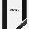 Ramme Trendline Sort 60x100 cm - Passepartout Sort 40x80 cm