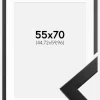 Ramme Trendline Sort 55x70 cm - Passepartout Hvid 18x24 inches