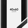 Ramme Trendline Sort 40x60 cm - Passepartout Sort 25x50 cm