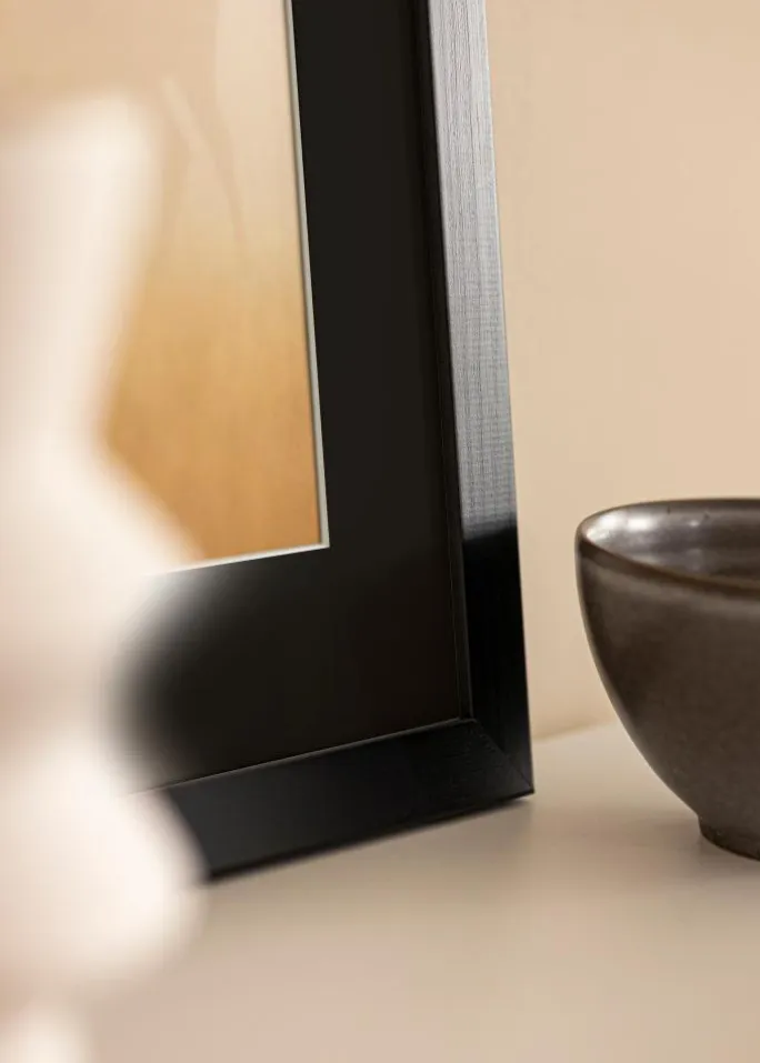 Ramme Trendline Sort 40x50 cm - Passepartout Sort 27x35 cm