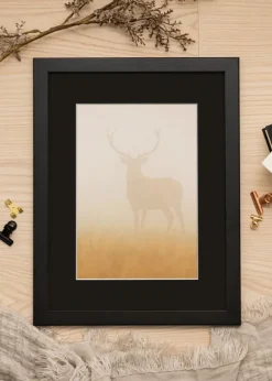 Ramme Trendline Sort 40x50 cm - Passepartout Sort 27x35 cm