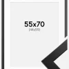 Ramme Trendline Sort 55x70 cm - Passepartout Hvid 45x60 cm