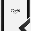 Ramme Trendline Sort 70x90 cm - Passepartout Sort 60x80 cm