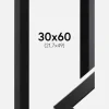 Ramme Trendline Sort 30x60 cm - Passepartout Sort 22,7x50 cm