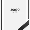 Ramme Trendline Sort 60x90 cm - Passepartout Hvid 50x80 cm
