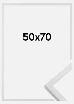 Ramme Trendy Akrylglas Hvid 50x70 cm