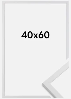 Ramme Trendy Akrylglas Hvid 40x60 cm