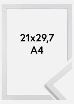 Ramme Trendy Akrylglas Hvid 21x29,7 cm (A4)