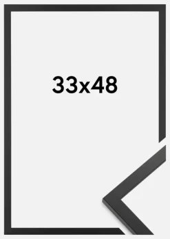 Ramme Trendy Akrylglas Sort 33x48 cm