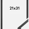 Ramme Trendy Akrylglas Sort 21x31 cm