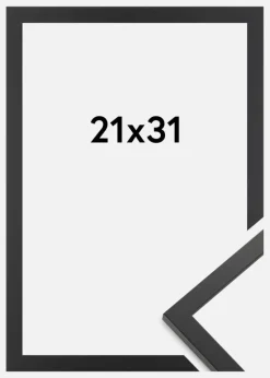Ramme Trendy Akrylglas Sort 21x31 cm