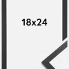 Ramme Trendy Akrylglas Sort 18x24 cm