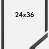 Ramme Trendy Akrylglas Sort 24x36 cm