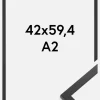 Ramme Trendy Akrylglas Sort 42x59,4 cm (A2)