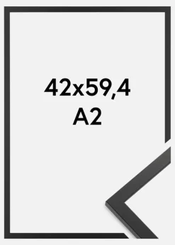 Ramme Trendy Akrylglas Sort 42x59,4 cm (A2)