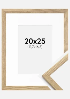 Ramme Trendy Eg 20x25 cm - Passepartout Hvid 5x7 inches