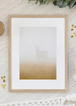 Ramme Trendy Eg 35x50 cm - Passepartout Hvid 9x12 inches