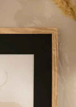 Ramme Trendy Eg 30x30 cm - Passepartout Sort 20x20 cm