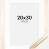 Ramme Trendy Guld 20x30 cm - Passepartout Hvid 15x22 cm