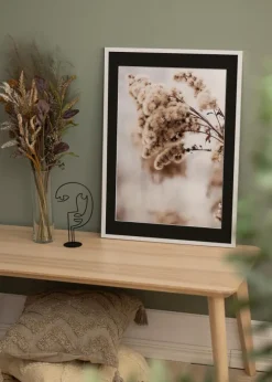 Ramme Trendy Hvid 45x60 cm - Passepartout Sort 12x18 inches