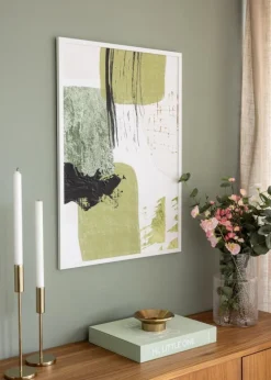 Ramme Trendy Hvid 30x40 cm - Passepartout Hvid 21x30 cm