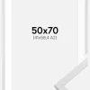 Ramme Trendy Hvid 50x70 cm - Passepartout Hvid 42x59,4 cm (A2)