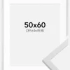Ramme Trendy Hvid 50x60 cm - Passepartout Hvid 16x20 inches