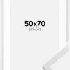 Ramme Trendy Hvid 50x70 cm - Passepartout Hvid 40x60 cm