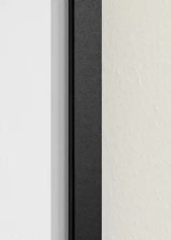 Ramme Trendy Sort 25x30 cm - Passepartout Hvid 14x19 cm