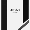 Ramme Trendy Sort 40x60 cm - Passepartout Sort 25x50 cm