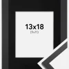 Ramme Trendy Sort 13x18 cm - Passepartout Sort 10x12 cm