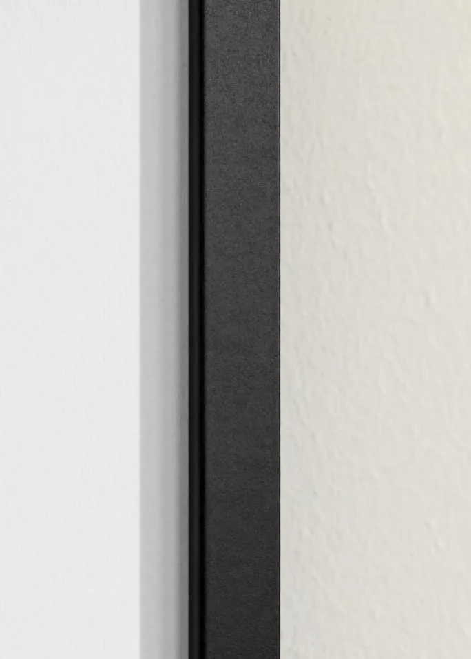 Ramme Trendy Sort 13x18 cm - Passepartout Hvid 10x12 cm