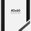 Ramme Trendy Sort 40x60 cm - Passepartout Sort 32,9x48,3 cm (A3+)