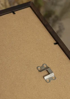 Ramme Trendy Valnød 40x50 cm - Passepartout Sort 28x35 cm