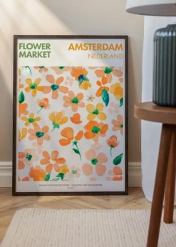 Ramme Trendy Valnød 40x55 cm - Passepartout Hvid 29x45 cm