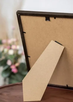 Ramme Trendy Valnød 15x20 cm - Passepartout Hvid 4x5 inches