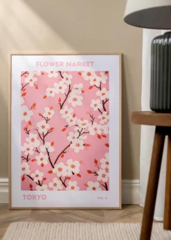 Ramme Tynd Eg 40x50 cm - Passepartout Hvid 27x35 cm